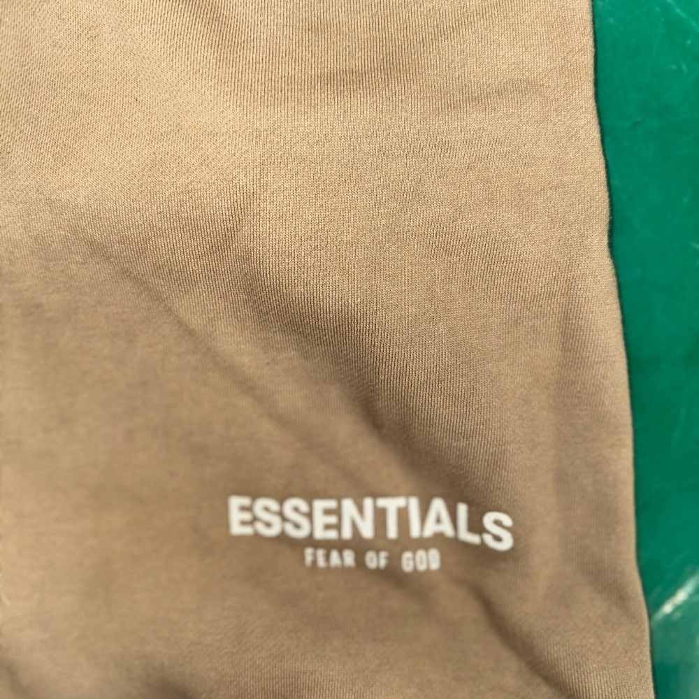 Essentials “FEAR OF GOD”  Brown Athletic Shorts for Men - Picture 2 of 4